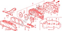 COMPONENTES DEL INDICADOR(NS) para Honda ACCORD 2.0I 4 Puertas 4 velocidades automática 1992