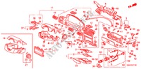 GUARNICION DE INSTRUMENTO(LH) para Honda ACCORD 2.0I 4 Puertas 5 velocidades manual 1993