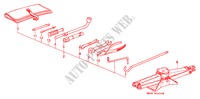 HERRAMIENTAS/GATO para Honda ACCORD 2.0 4 Puertas 5 velocidades manual 1993