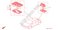 LUZ INTERIOR para Honda ACCORD 2.0I 4 Puertas 5 velocidades manual 1992