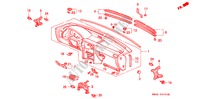 PANEL DE INSTRUMENTO(LH) para Honda ACCORD 2.2I 4 Puertas 5 velocidades manual 1993
