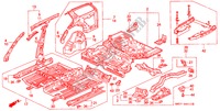 ESTRUCTURA DE CUERPO(PANEL INTERIOR) para Honda ACCORD WAGON 2.2I 5 Puertas 5 velocidades manual 1991