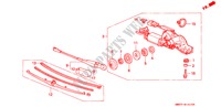 LIMPIADOR TRASERO para Honda ACCORD WAGON 2.2LXI 5 Puertas 5 velocidades manual 1993