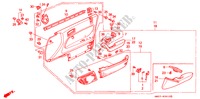 RECUBRIMIENTO DE PUERTA para Honda ACCORD WAGON 2.2LXI 5 Puertas 5 velocidades manual 1993