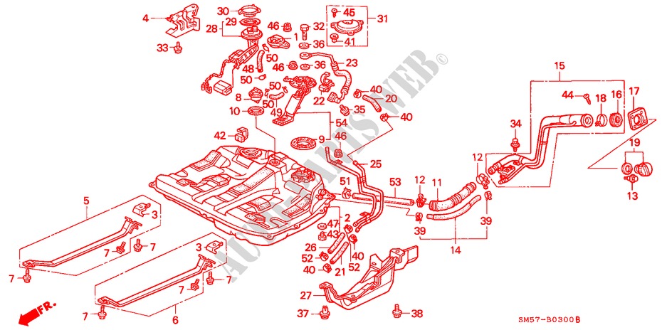 TANQUE DE COMBUSTIBLE para Honda ACCORD WAGON 2.2I 5 Puertas 5 velocidades manual 1991