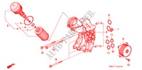 CAJA FILTRO ACEITE(DIESEL) para Honda CIVIC 2.2 SPORT      DPF 5 Puertas 6 velocidades manual 2007