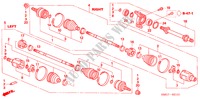 EJE DE IMPULSION DEL./ EJE MEDIO(1.8L) para Honda CIVIC 1.8 EXECUTIVE 5 Puertas 6 velocidades manual 2007