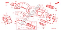 GUARNICION DE INSTRUMENTO(LH)(LADO DE CONDUCTOR) para Honda CIVIC 1.8 EXECUTIVE 5 Puertas 6 velocidades manual 2007