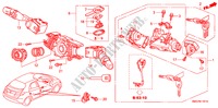 INTERRUPTOR COMBINACION(RH) para Honda CIVIC 1.8 SE 5 Puertas Transmisión Manual Inteligente 2008