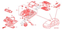 LUZ INTERIOR para Honda CIVIC 1.8 SE 5 Puertas Transmisión Manual Inteligente 2008