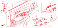 RECUBRIMIENTO DE PUERTA(LH) para Honda CIVIC 1.8 EXECUTIVE 5 Puertas 6 velocidades manual 2007