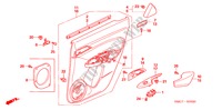 RECUBRIMIENTO DE PUERTA para Honda CIVIC 1.8 SPORT 5 Puertas 6 velocidades manual 2007