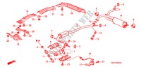TUBERIA DE ESCAPE/SILENCIADOR (1.4L) para Honda CIVIC 1.4 S 5 Puertas 6 velocidades manual 2006