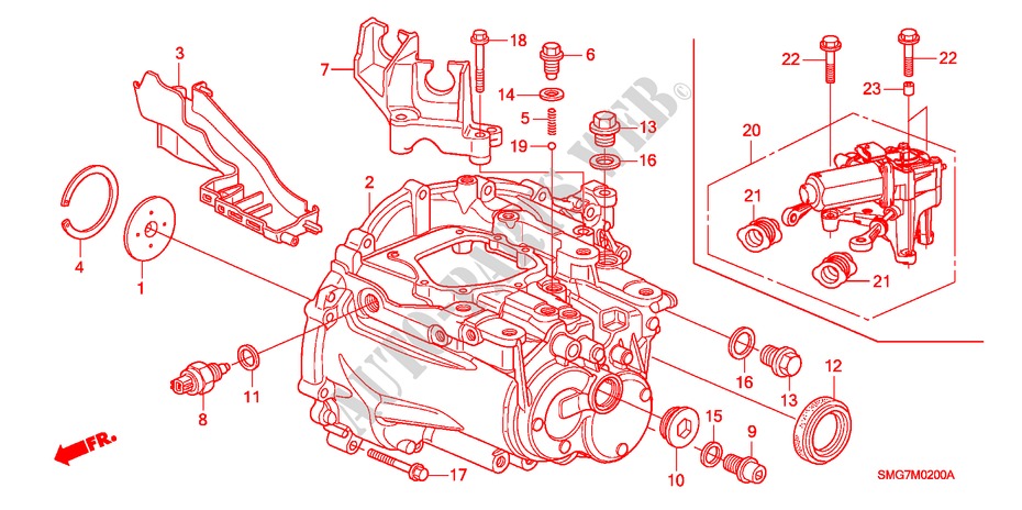 CAJA DE TRANSMISION (1.4L)(1.8L) para Honda CIVIC 1.4 SPORT 5 Puertas 6 velocidades manual 2006