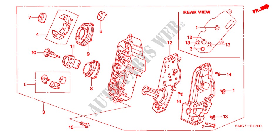 CONTROL DE CALEFACTOR(LH) para Honda CIVIC 1.8 SPORT 5 Puertas Transmisión Manual Inteligente 2008