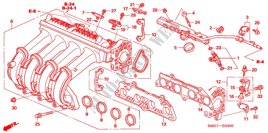 MULTIPLE DE ADMISION(1.4L) para Honda CIVIC 1.4 SPORT 5 Puertas 6 velocidades manual 2006
