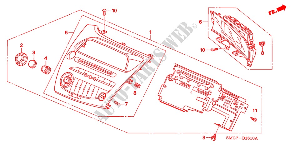 RADIO AUTOMATICA(LH)(1) para Honda CIVIC 1.4 SPORT 5 Puertas 6 velocidades manual 2006