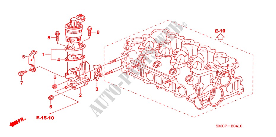 VALVULA DE EGR(1.4L) para Honda CIVIC 1.4 SPORT 5 Puertas 6 velocidades manual 2008