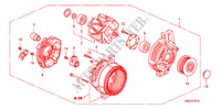 ALTERNADOR(DENSO)(DIESEL) para Honda CIVIC 2.2 ES 5 Puertas 6 velocidades manual 2010