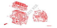 CONJ. DE MOTOR/ENS. DE TRANSMISION(1.4L) para Honda CIVIC 1.4 SPORT 5 Puertas Transmisión Manual Inteligente 2009