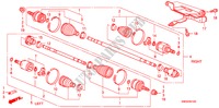 EJE DE IMPULSION DEL.(1.4L) para Honda CIVIC 1.4 BASE 5 Puertas Transmisión Manual Inteligente 2010