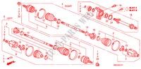 EJE DE IMPULSION DEL./EJE MEDIO(1.8L) para Honda CIVIC 1.8 GT 5 Puertas 6 velocidades manual 2010