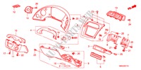 GUARNICION DE INSTRUMENTO(LH)(LADO DE CONDUCTOR) para Honda CIVIC 1.8 SPORT 5 Puertas 5 velocidades automática 2009