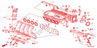 MULTIPLE DE ADMISION(1.4L) para Honda CIVIC 1.4 BASE 5 Puertas Transmisión Manual Inteligente 2010