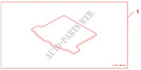 TRUNK MAT para Honda CIVIC 1.8 GT 5 Puertas 6 velocidades manual 2010