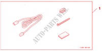 USB CORD ATT para Honda CIVIC 1.8 SPORT 5 Puertas 5 velocidades automática 2010