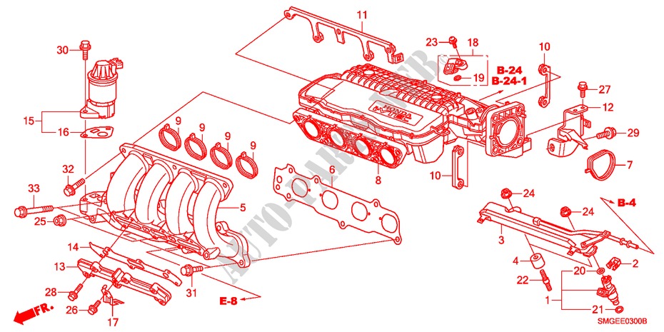 MULTIPLE DE ADMISION(1.4L) para Honda CIVIC 1.4 SPORT 5 Puertas 6 velocidades manual 2009