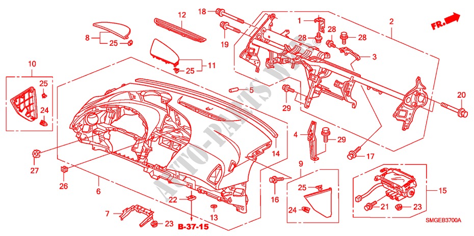 PANEL DE INSTRUMENTO(LH) para Honda CIVIC 1.4 SPORT 5 Puertas 6 velocidades manual 2009