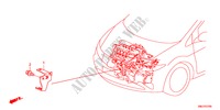 APOYO DE GRUPO DE CABLE DE MOTOR(1.4L) para Honda CIVIC 1.4GT 5 Puertas Transmisión Manual Inteligente 2011