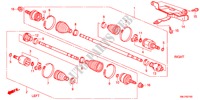 EJE DE IMPULSION DEL.(1.4L) para Honda CIVIC 1.4GT 5 Puertas Transmisión Manual Inteligente 2011