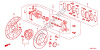 FRENO TRASERO para Honda CIVIC 1.8EXE 5 Puertas 5 velocidades automática 2011