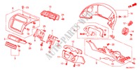 GUARNICION DE INSTRUMENTO(RH)(LADO DE CONDUCTOR) para Honda CIVIC 1.4GT 5 Puertas Transmisión Manual Inteligente 2011