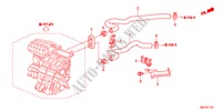 MANGUERA DE AGUA(1.8L)(RH) para Honda CIVIC 1.8EX 5 Puertas 5 velocidades automática 2011