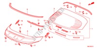 PARABRISAS TRASERA para Honda CIVIC 1.8GT 5 Puertas 5 velocidades automática 2011