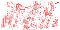 PEDAL(RH) para Honda CIVIC 1.8EXI 5 Puertas 5 velocidades automática 2011