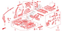 PISO/PANELES INTERIORES para Honda CIVIC 1.4SPORT 5 Puertas Transmisión Manual Inteligente 2011