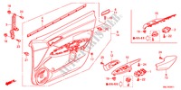 RECUBRIMIENTO DE PUERTA(RH) para Honda CIVIC 1.8S 5 Puertas 5 velocidades automática 2011