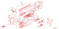 RECUBRIMIENTO DE PUERTA para Honda CIVIC 2.2SPORT 5 Puertas 6 velocidades manual 2011