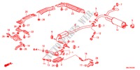 TUBERIA DE ESCAPE/SILENCIADOR(1.4L) para Honda CIVIC 1.4GT    AUDIOLESS 5 Puertas Transmisión Manual Inteligente 2011