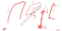 VENTANILLAS PUERTA TRAS./REGULATOR para Honda CIVIC 1.4SPORT 5 Puertas 6 velocidades manual 2011