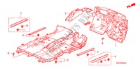 ALFOMBRA DE PISO para Honda CIVIC 2.0 TYPE R 3 Puertas 6 velocidades manual 2007