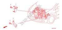 APOYO DE GRUPO DE CABLE DE MOTOR(1.4L) (1.8L) (2.0L) para Honda CIVIC 2.0 TYPE R 3 Puertas 6 velocidades manual 2007