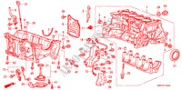 BLOQUE DE CILINDRO/COLECTOR DE ACEITE (1.4L) para Honda CIVIC 1.4 TYPE S 3 Puertas Transmisión Manual Inteligente 2009