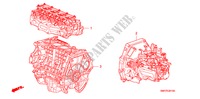 CONJ. DE MOTOR/ ENS. DE TRANSMISION(1.8L) para Honda CIVIC 1.8 TYPE S 3 Puertas Transmisión Manual Inteligente 2007