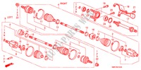 EJE DE IMPULSION DEL./ EJE MEDIO(2.0L) para Honda CIVIC 2.0 TYPE R 3 Puertas 6 velocidades manual 2007