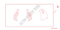 FRONT CLAMPS FOR ROOF RACK para Honda CIVIC 1.8 TYPE S 3 Puertas Transmisión Manual Inteligente 2009